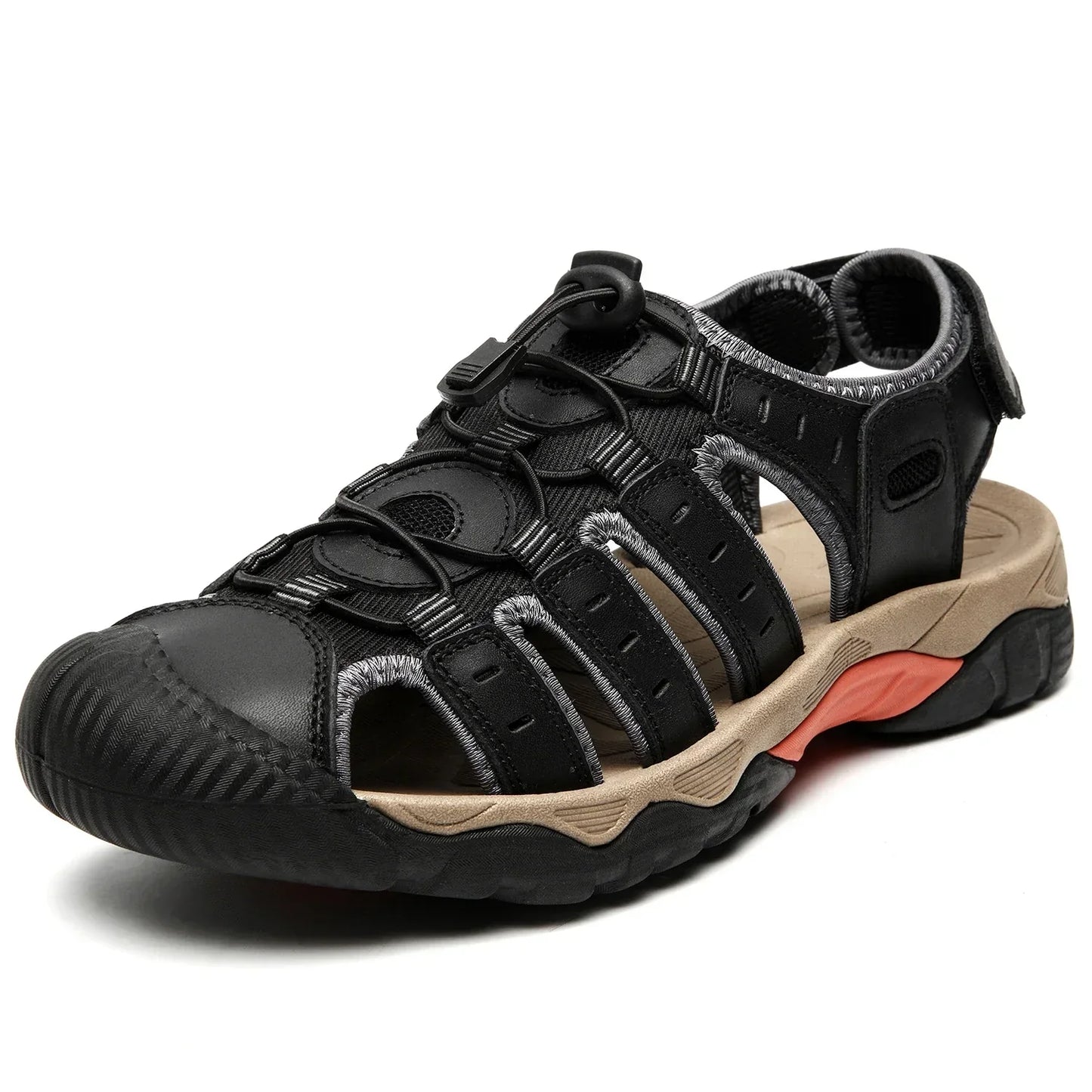 Skorter | Summer Men's Outdoor Sandals Beach Shoes Genuine Leather Trekking Hiking