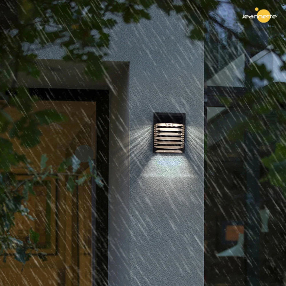 Skorter | Solar LED Garden Wall Light – Solar-powered outdoor lighting for patio and garden