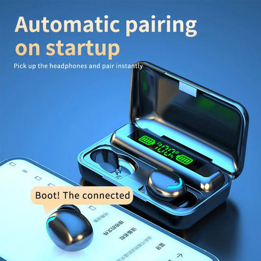 Skorter | Bluetooth TWS F9-5C Wireless Earbuds - Sports Waterproof Headphones