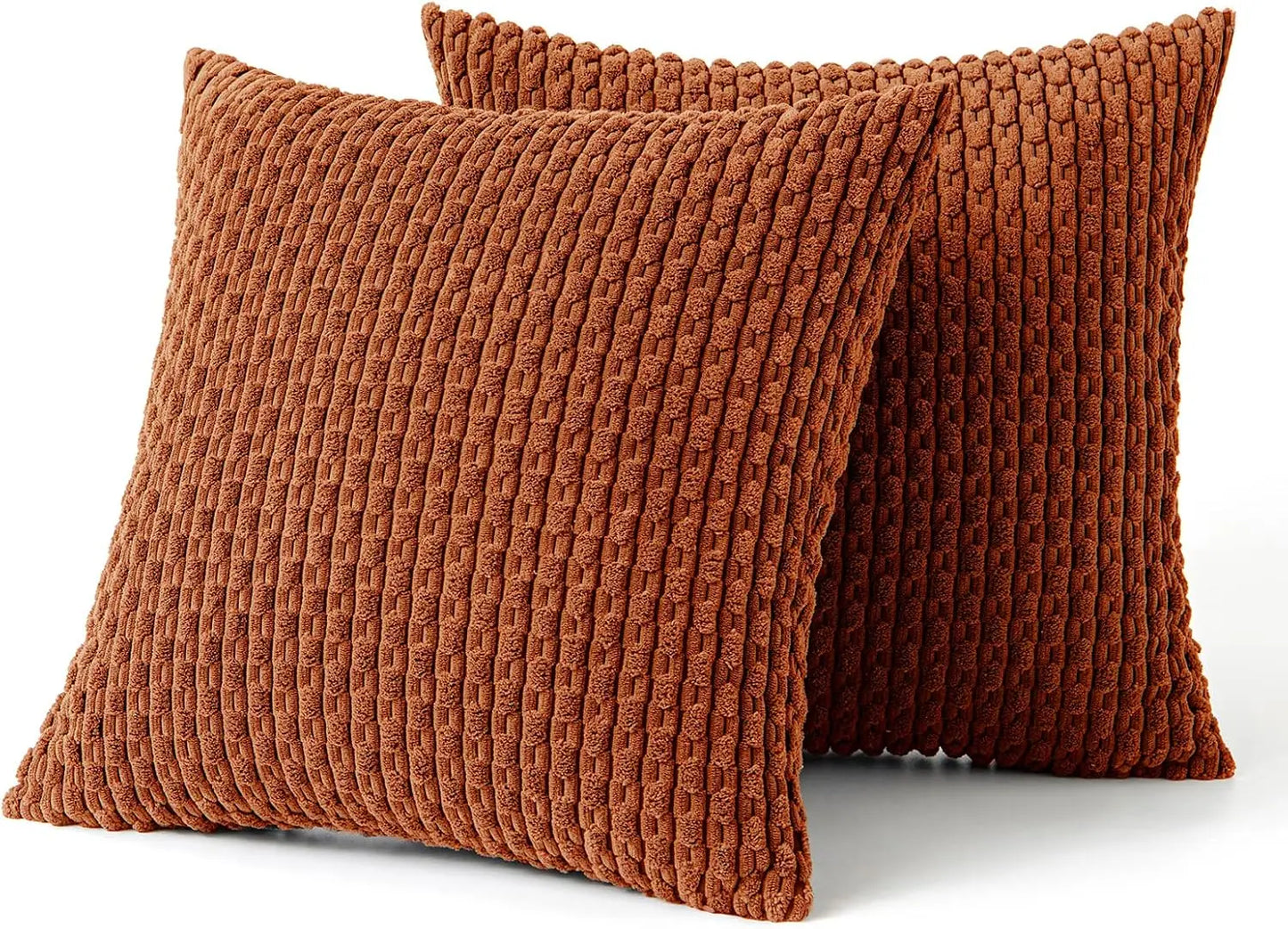 Skorter | Boho Ribbed Corduroy Cushion Cover – Stylish Striped Decorative Pillowcase for Sofa or Bed