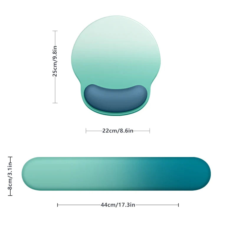 Skorter | Ergonomic Mouse Pad with Wrist Support & Anti-Slip Silicone Base