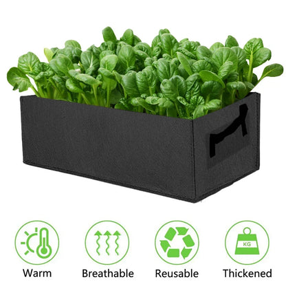 Skorter | Foldable storage box made of felt for plants with handles