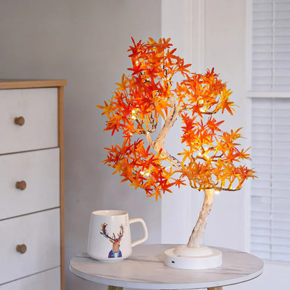 Skorter | LumiLeaf - LED Maple Bonsai Table Lamp – Atmospheric Table Lamp for Living Room and Bedroom