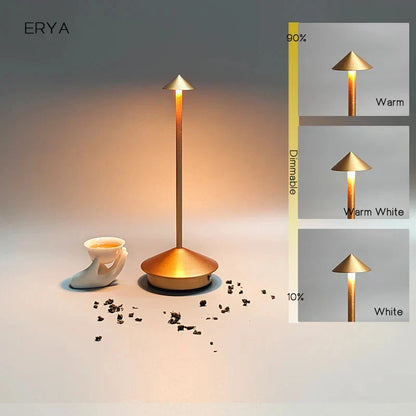 Skorter | Rechargeable Table Lamp Creative Dining Room Touch Led Pina pro Table Lamp Hotel Bar Coffee Desk Lamp Decorative Desk Lamp