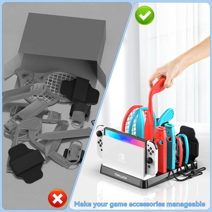 Skorter | All-in-One Sports Game Accessories Kit for Switch/Switch Storage Stand Set