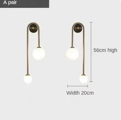 Skorter | AuroraGlass Wall Lamp - Modern LED Lamp for Bedroom and Living Room