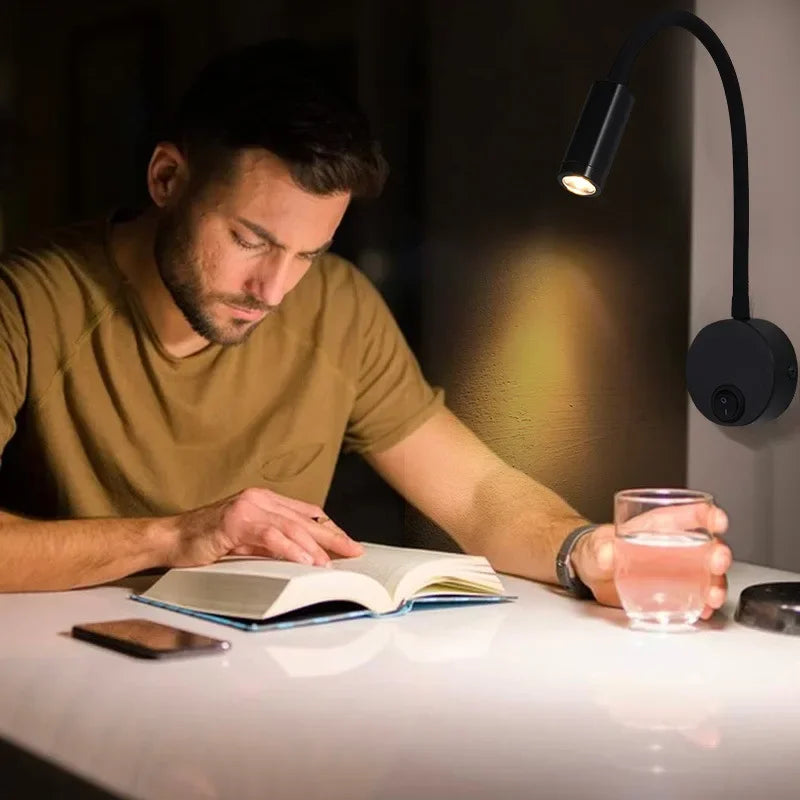 Skorter | Versatile LED Wall Lamp: Modern, Flexible, Perfect for Reading in Bed