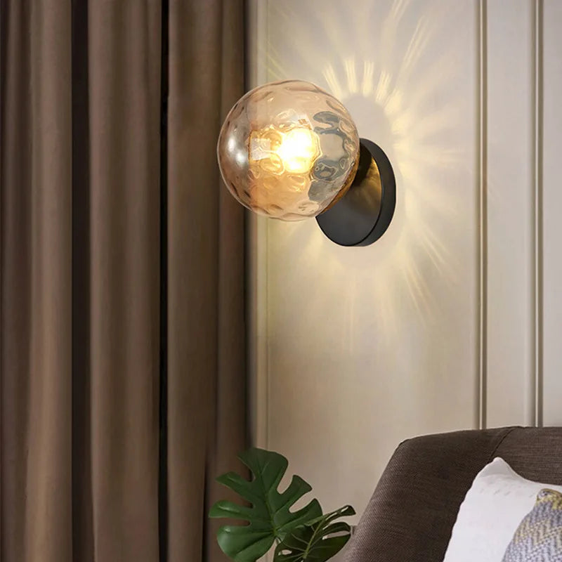 Skorter | GoldLicht - Modern Golden Wall Lamp With Glass Sphere