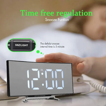 Skorter | Curved Screen Digital Alarm Clock