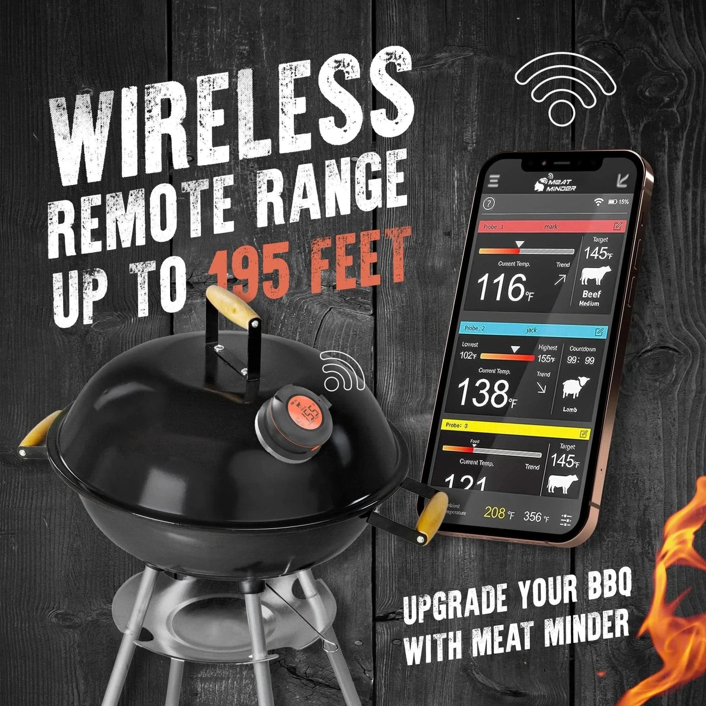 Skorter | TempMaster BBQ Thermometer – App-controlled & Multi-zone capable