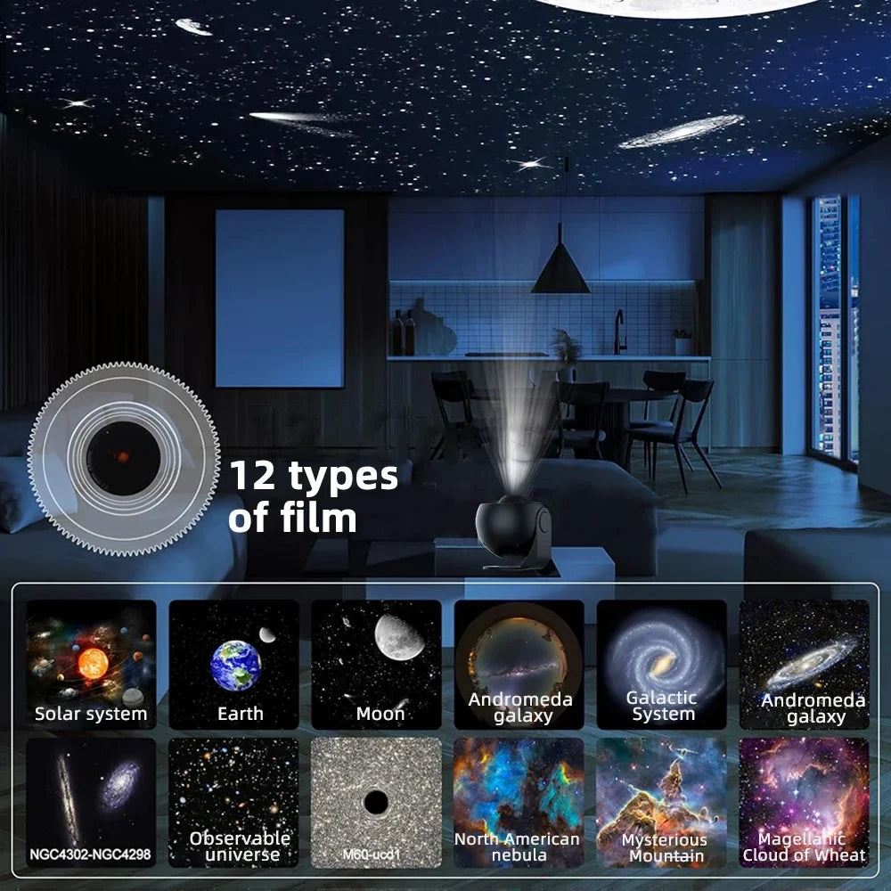 Skorter | Aurora Galaxy Projector - Planetarium Night Light 13 Films
