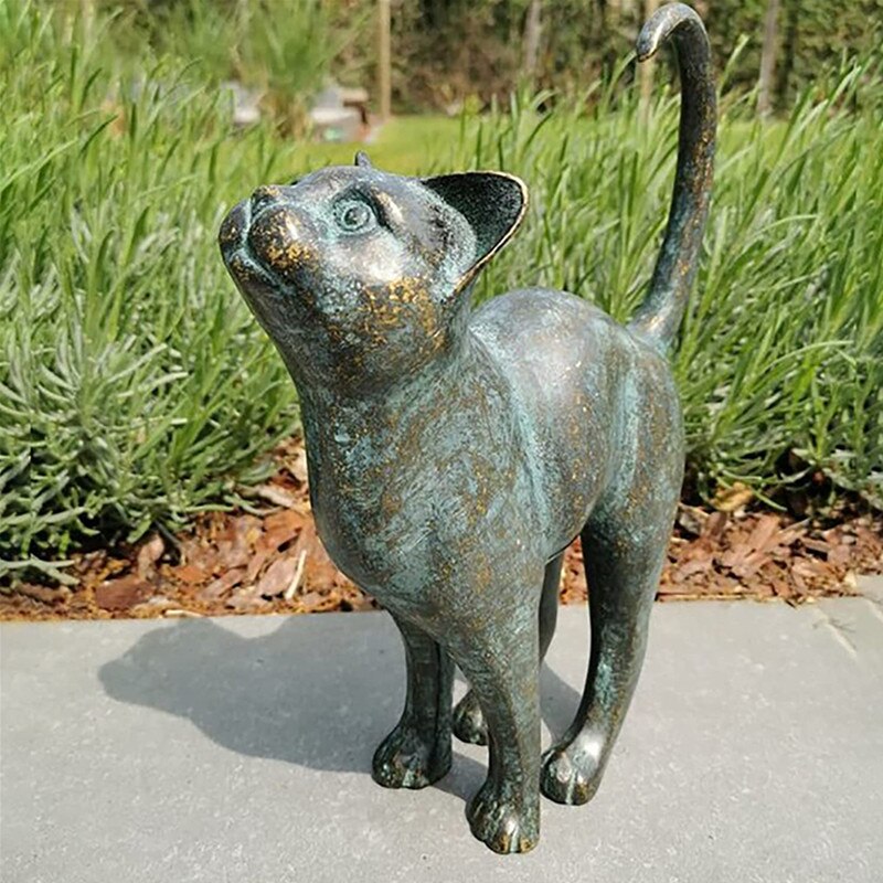 Skorter | Enchanting Garden Cat Statues - Purr-fect Resin Decoration