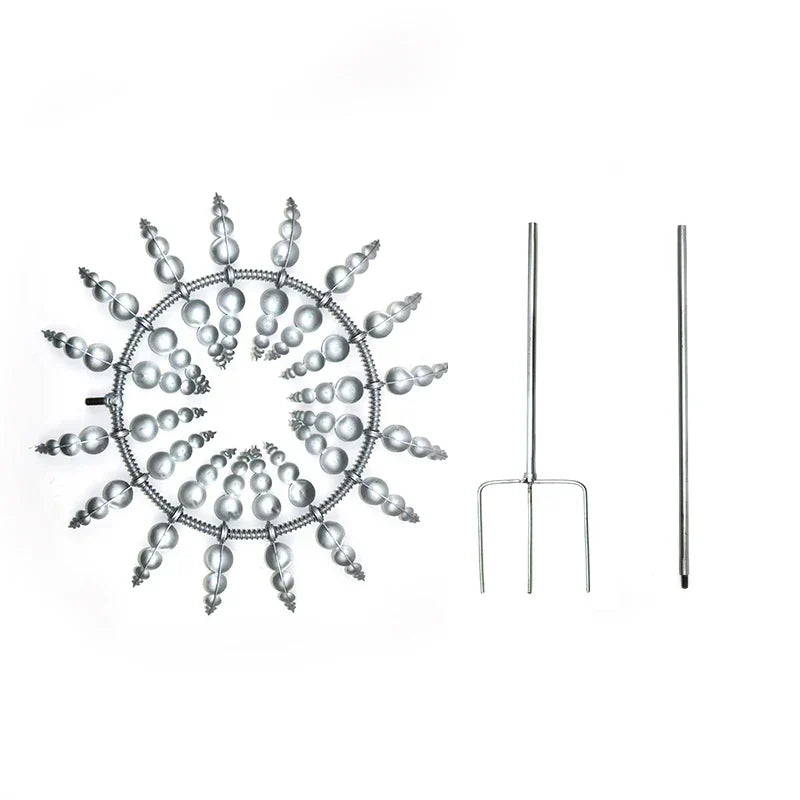 Skorter | Unique Solar-Powered Kinetic Metal Windmill Spinner - Magical Wind Collectors for Patio, Garden, Lawn Outdoor Decoration