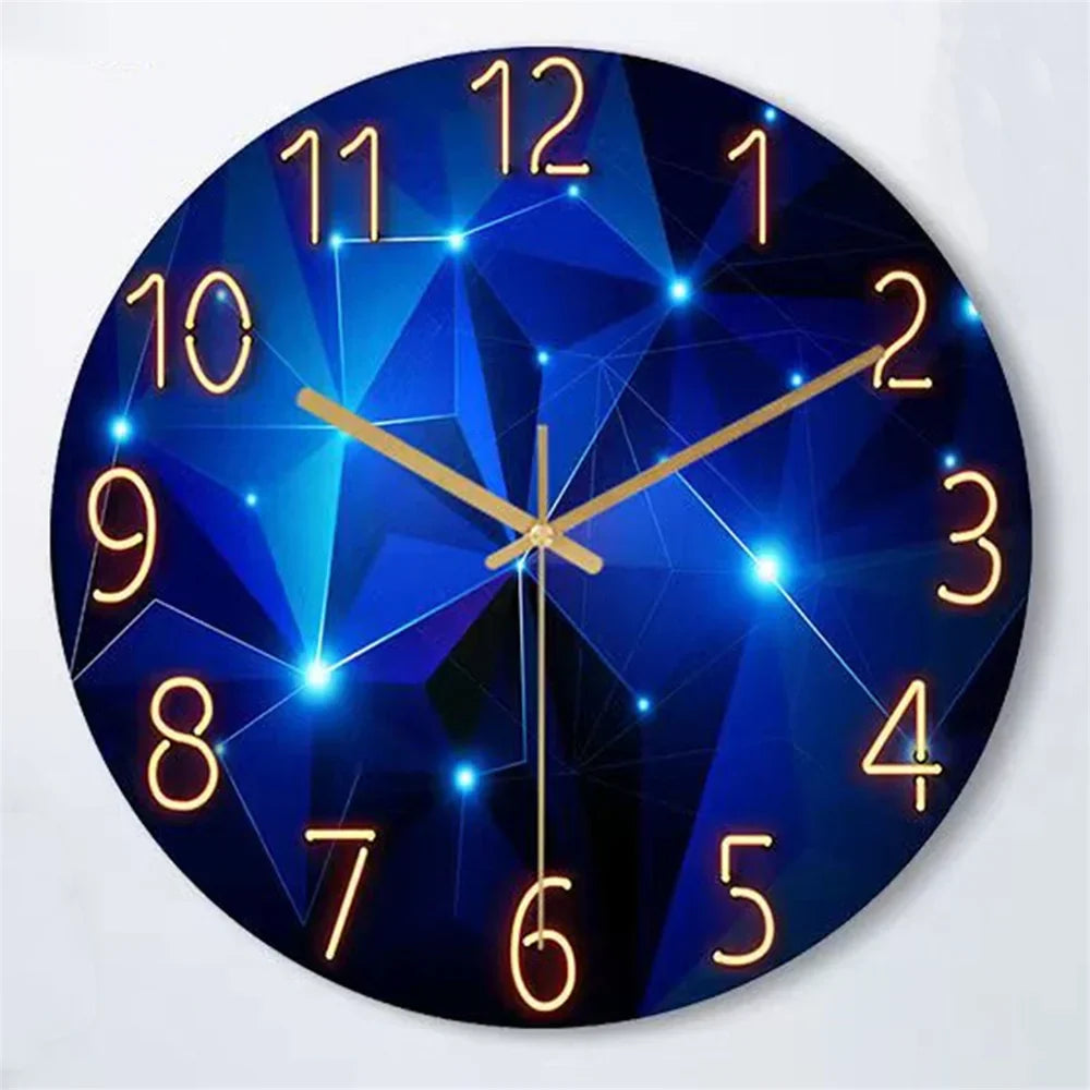 Skorter | Modern Wall Clock - Geometric Glass Design - Stylish And Functional
