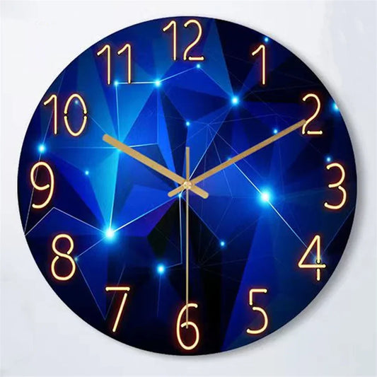 Skorter | Modern Wall Clock - Geometric Glass Design - Stylish And Functional
