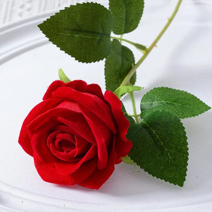 Skorter | 20 pieces Realistic Velvet Silk Rose Bouquet