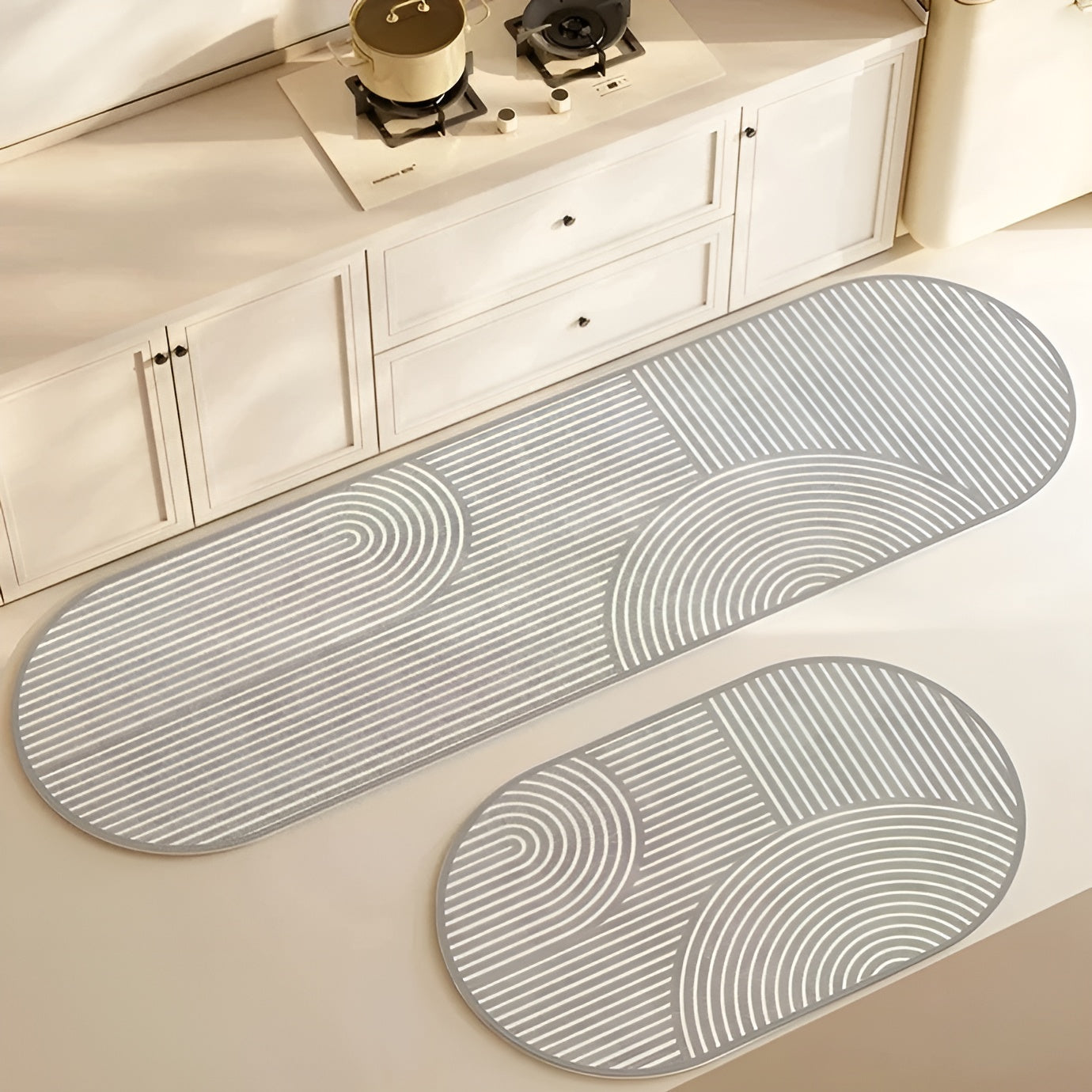 Skorter | AquaStone Diatomite Bath Mat – Ultra Absorbent, Non-Slip & Soft