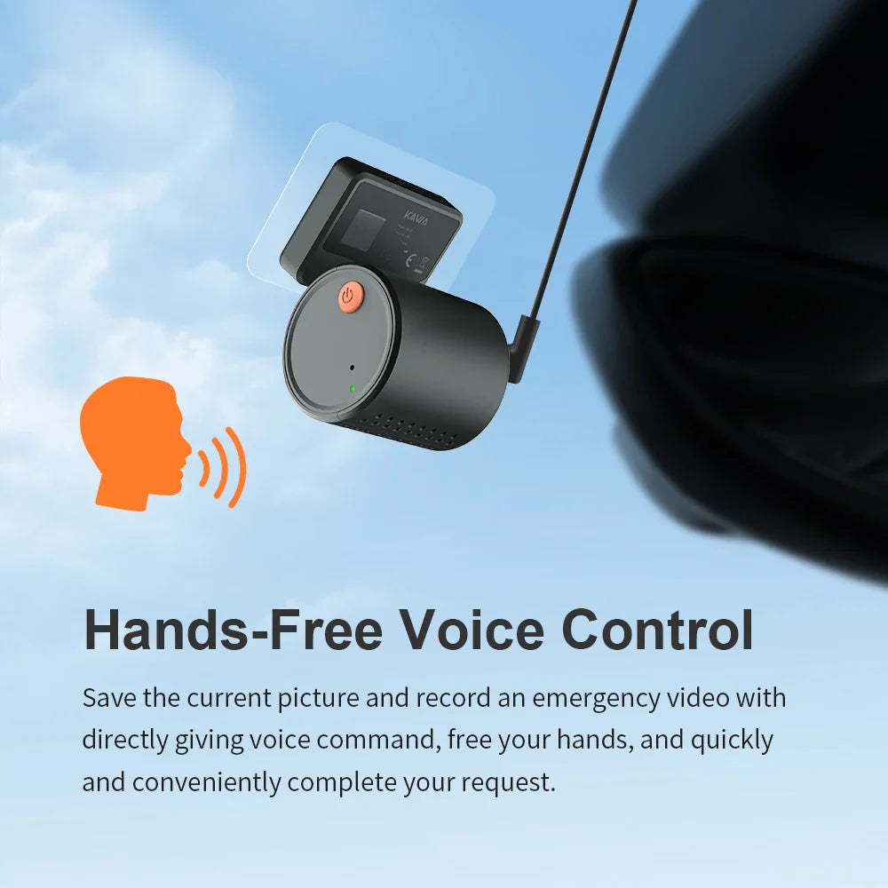 Skorter | 2K Mini Dash Cam with WiFi - Voice Control - Night Vision & WDR