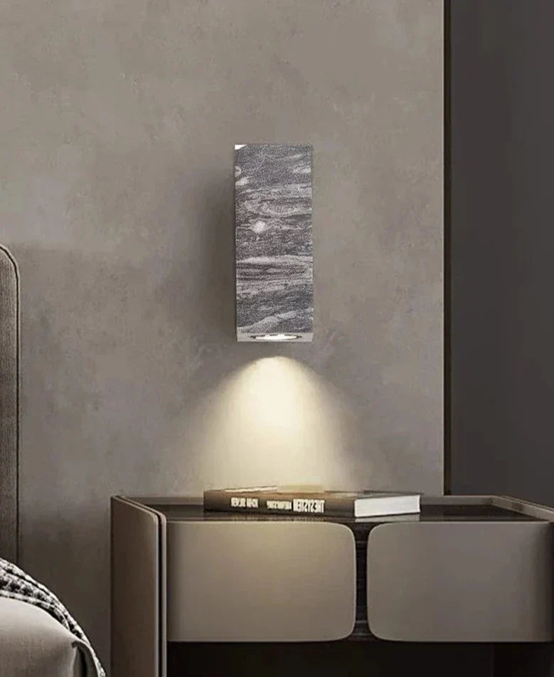 Skorter | ZenBeam – Grey Wabi-Sabi Wall Lamp for Tranquil Ambience