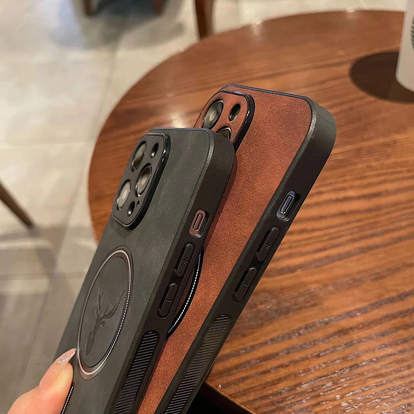 Skorter | Deer Leather iPhone Case MagSafe Wireless Charging