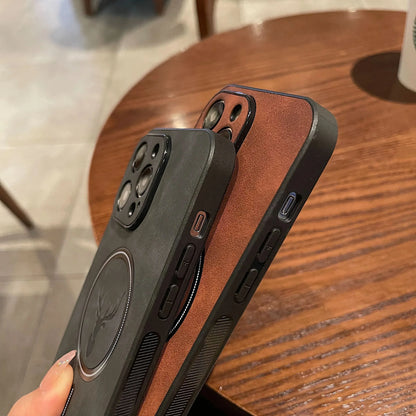 Skorter | Deer Leather iPhone Case MagSafe Wireless Charging