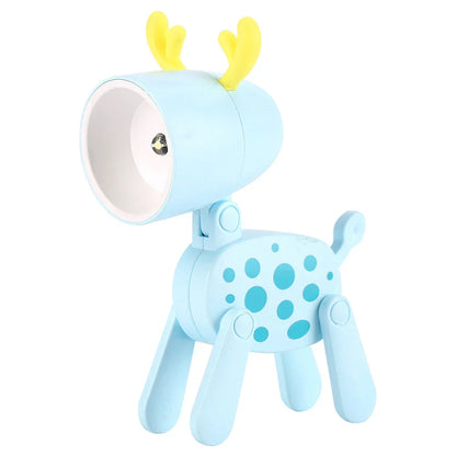 Skorter | Cute LED Night Light - Mini Dog, Deer, Dinosaur Folding Table Lamp for the Children's Room