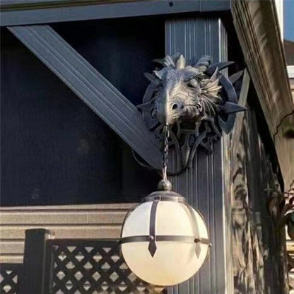 Skorter | LED Lantern with Dragon Head made of Resin for Unique Halloween Decoration