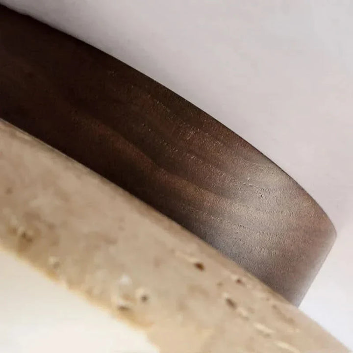 Skorter | Travertine LED Ceiling Lamp Recessed Design