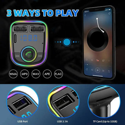 Skorter | Bluetooth Car FM Transmitter and Hands MP3 Player