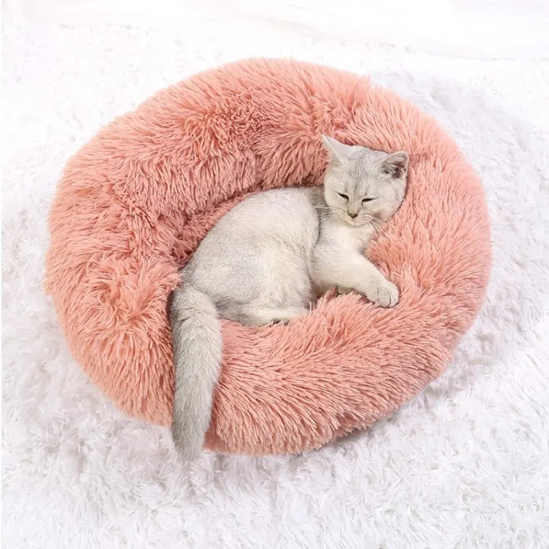 Skorter | CozyNest Plush Round Pet Bed – Washable & Non-Slip