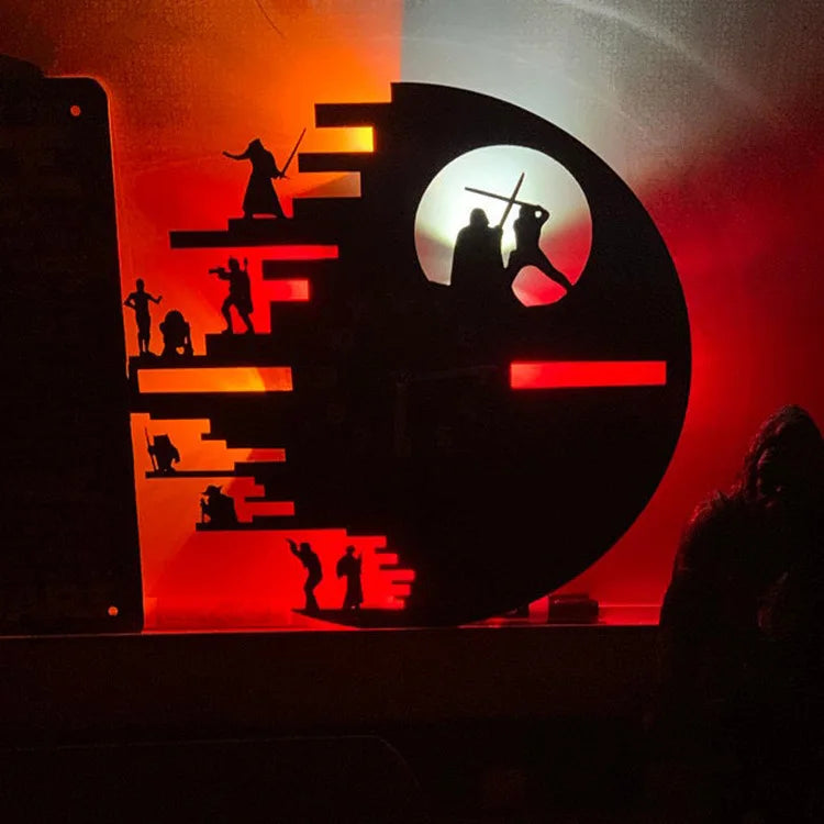 Skorter | StarWarsVinyl - Decorative LED Wall Clock for Bedroom and Living Room