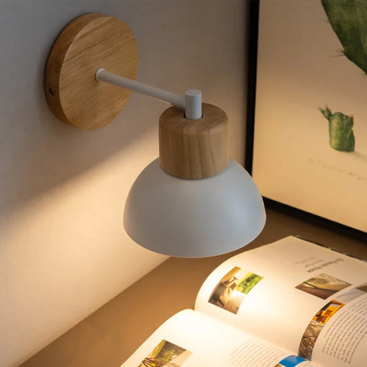 Skorter | NordicWood - LED Wall Lamp Wood Iron Lighting
