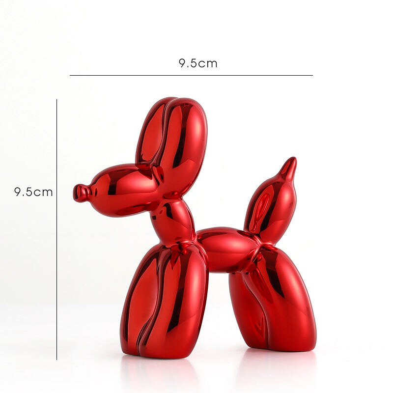 Skorter | Balloon Dog Sculpture, Balloon Art Statue, Mini Collectible Figurine, Home Decoration, Resin Figure, Desk Accessories, Room Decoration