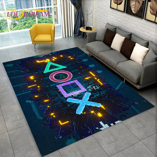 Skorter | Alex 3D Gamer Playmat Carpet - Large Non-Slip Carpet for Kids & Living Room