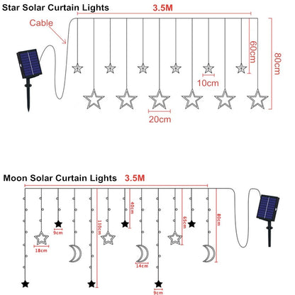 Skorter | Solar Moon Star Lamp LED String Lights Decoration