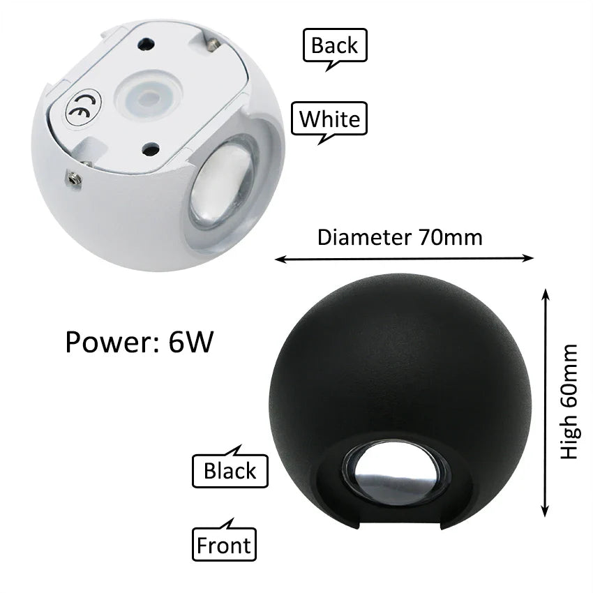 Skorter | SolarLicht - Wall Mount 6W | Waterproof For Outdoors