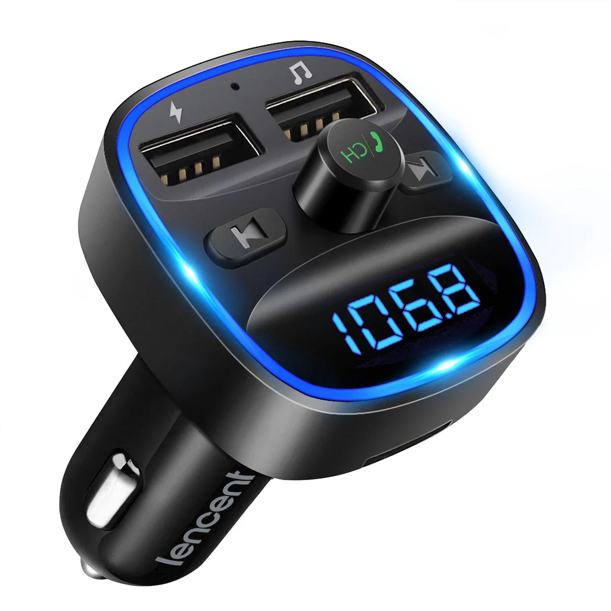Skorter | Bluetooth FM Transmitter Car Kit with Dual USB Charger and MP3 Player