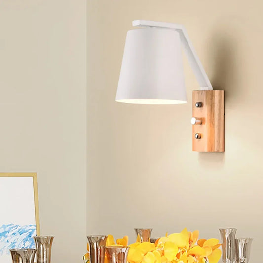 Skorter | HoutLys - LED Wall Lamp with Switch Nightstand Lamp Living Room Decoration