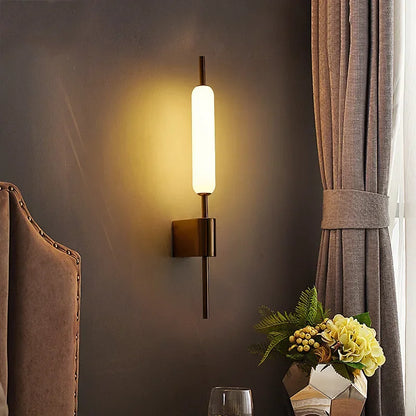Skorter | AuraGold – Elegant Gold Wall Lamp for LED Illumination