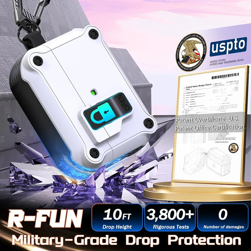 Skorter | Armor Shockproof Lock Clip AirPods Case