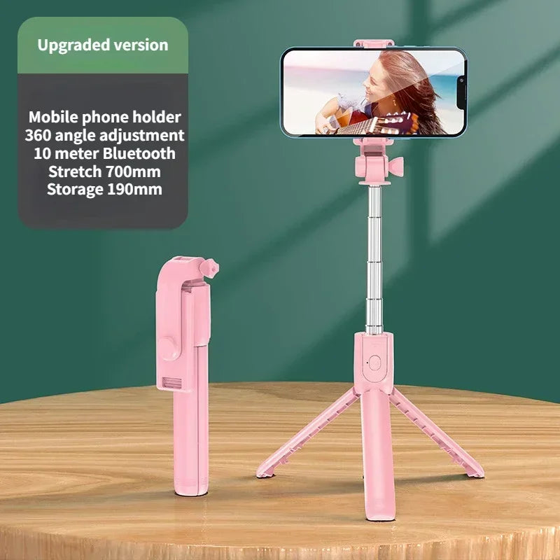 Skorter | Wireless Selfie Stick Tripod with Light, Bluetooth Remote for iPhone, TikTok Live Streaming