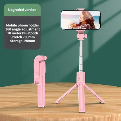 Skorter | Wireless Selfie Stick Tripod with Light, Bluetooth Remote for iPhone, TikTok Live Streaming