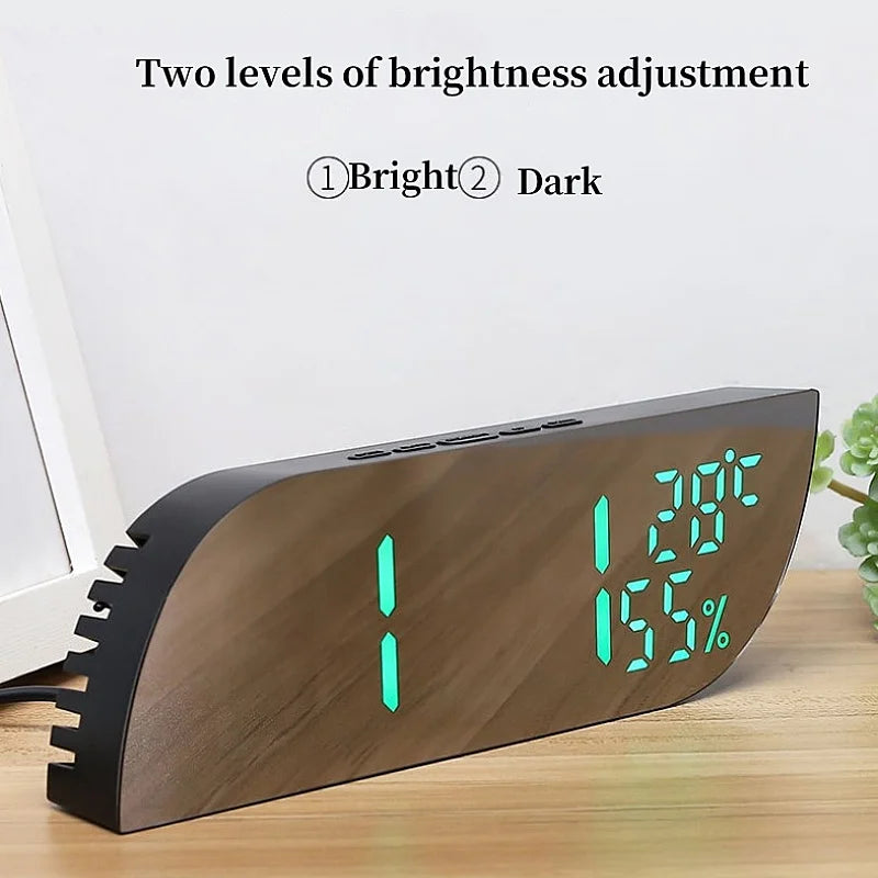 Skorter | LED Digital Alarm Clock with Dual Display & Unlimited Snooze