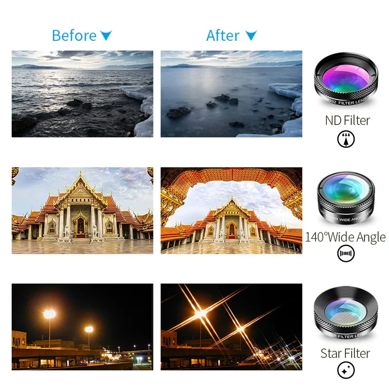 Skorter | 10-in-1 Phone Camera Lens Kit - Flow Lens for Smartphones