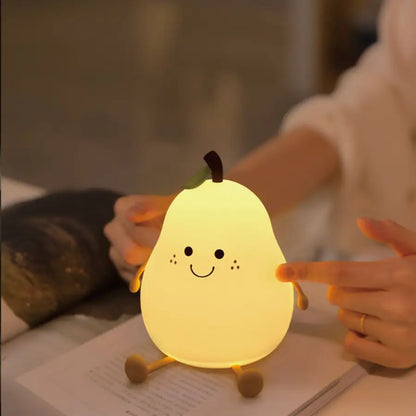 Skorter | Pear Night Light - 7-colors Dimming Touch Lamp
