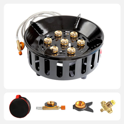 Skorter | 7-Core Portable Camping Gas Stove with Electronic Ignition – Kael