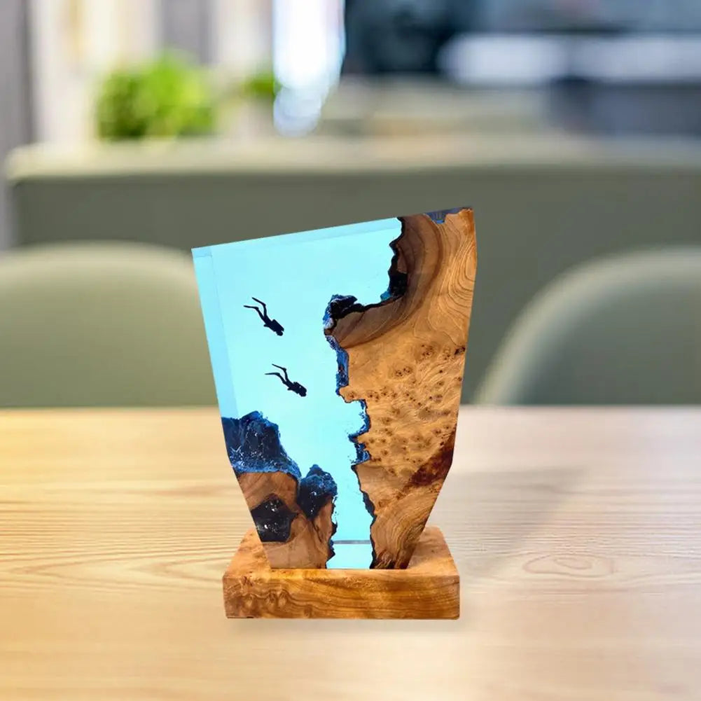 Skorter | OceanDepths | Ocean Karst Diver Table Lamp