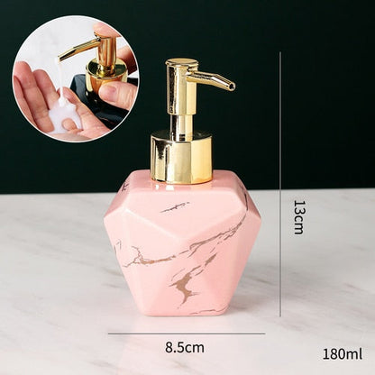 Skorter | Elegant solid marble soap dispenser for the bathroom