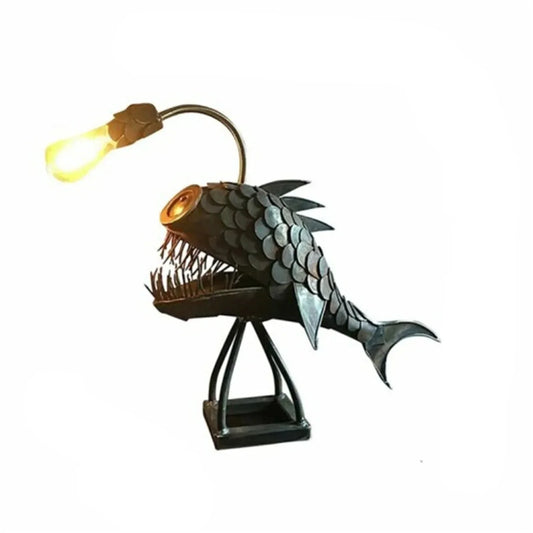 Skorter | Table lamp - RusticFish - Adjustable lighting - Handmade artistic charm