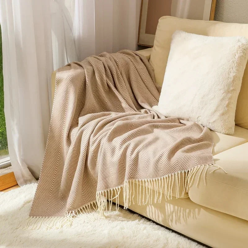 Skorter | Nordic Stripe Throw Sofa Blanket